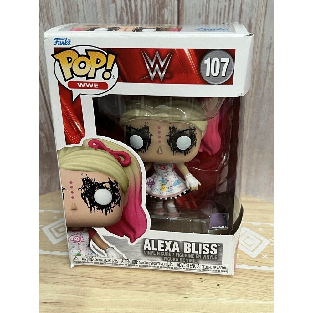 EUC IOB Funko Pop! Vinyl: WWE - Alexa Bliss #107 Includes Foot Stand